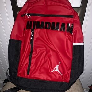 Red jordan book bag ds